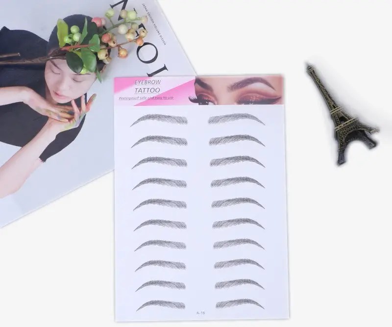 The Best Eyebrow Stickers Tutorial You Never Watch before
